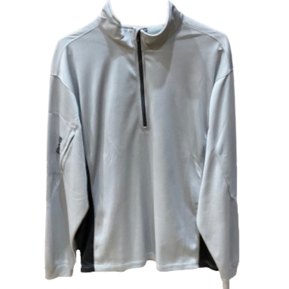 Ping Performance Men’s Gray & Black 1/2 Zip Pullover. Sz L